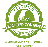 Minimum 65% Pre-Consumer Recycled LLDPE Resin Content